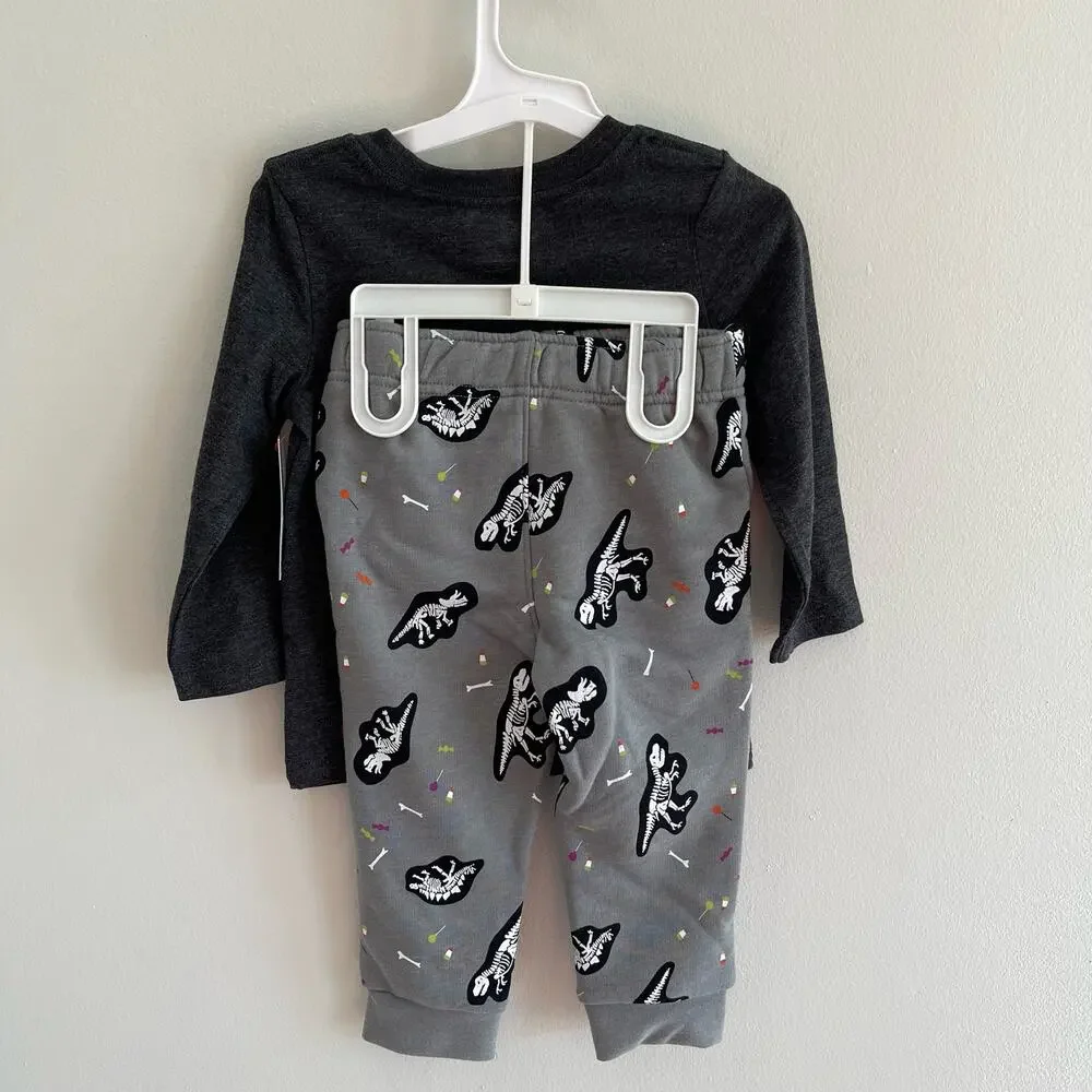 NWT 2T CAT & JACK T-REX OUTFIT